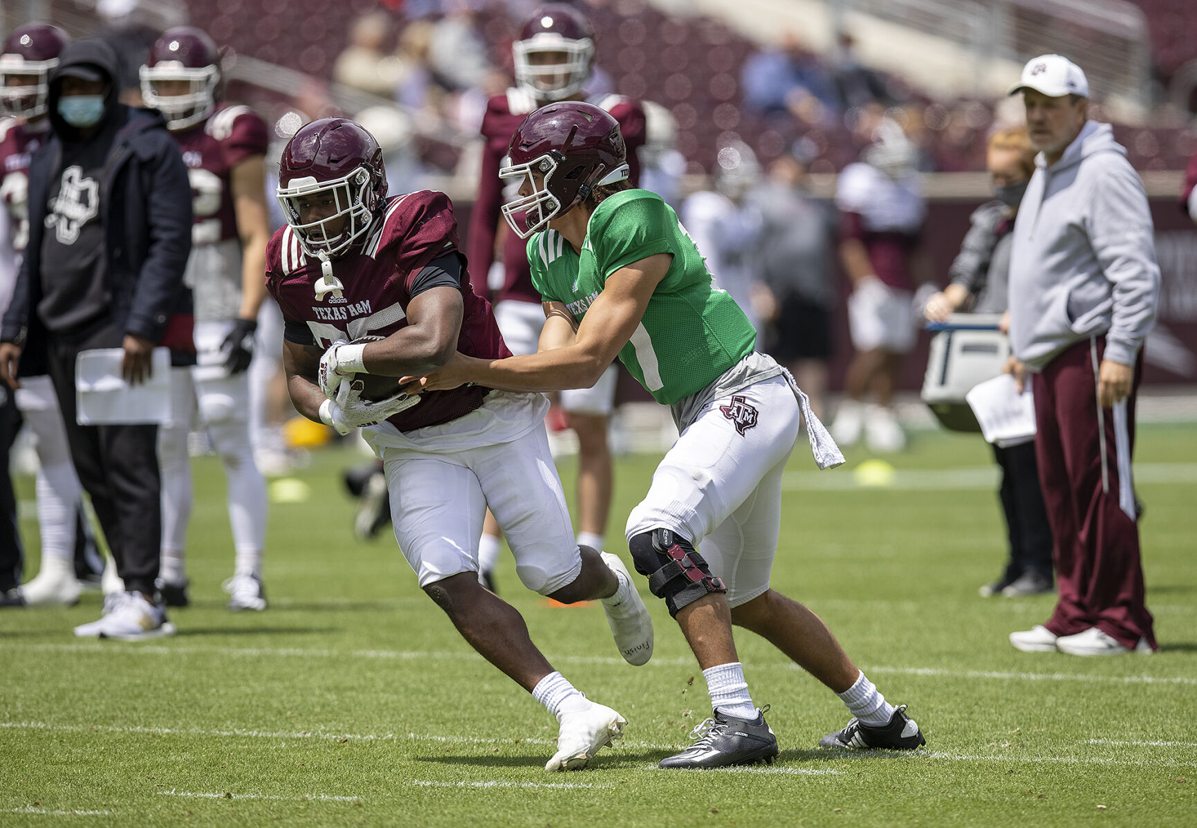 Spring football practice